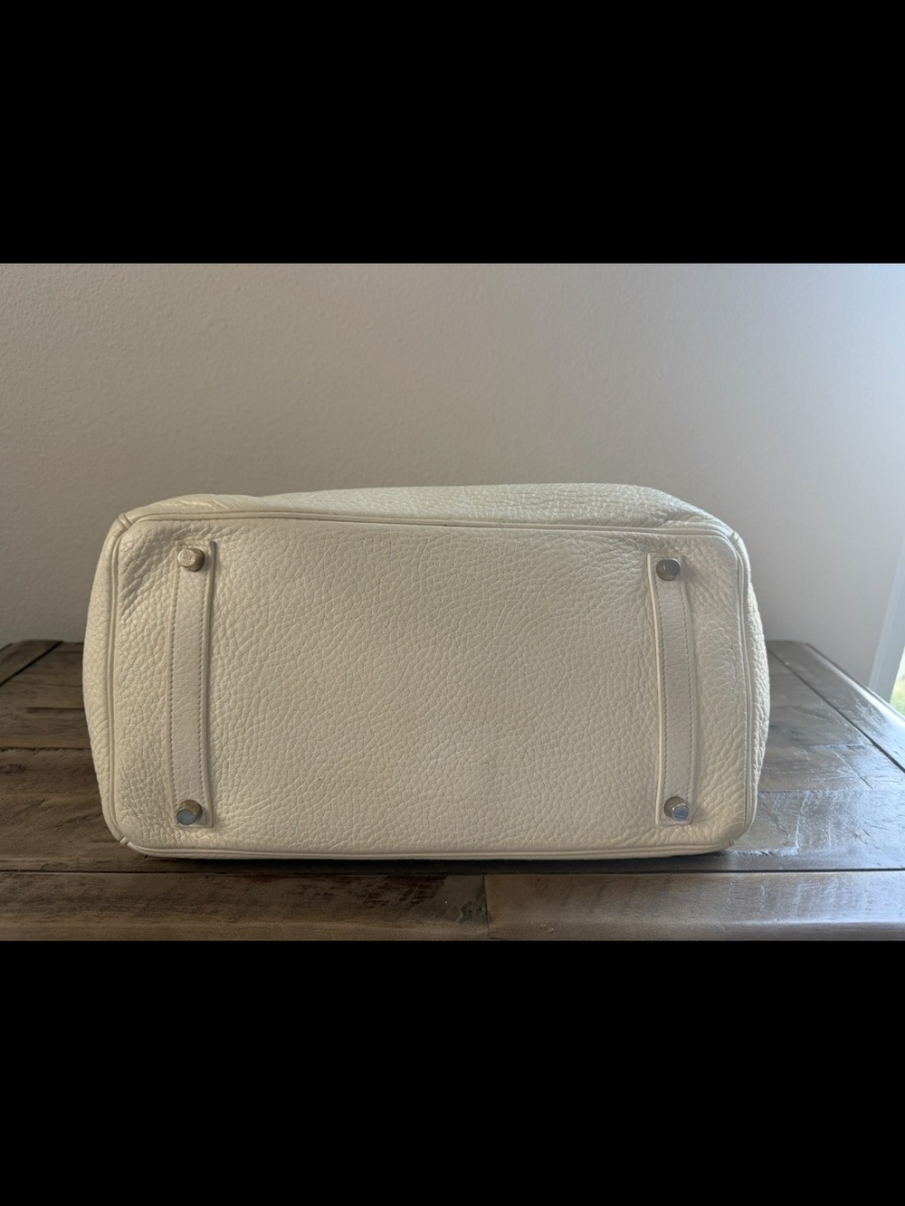 Hermes Cream Birkin 35 with Silver Hardware - Picture 3 of 10